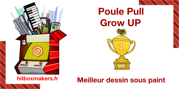 Prix 'Meilleur dessin sous paint' pour Poule Pull et Grow Up